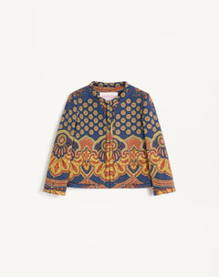 Giacca In Gabardine Paisley Medaglioni Voyage Imaginaire