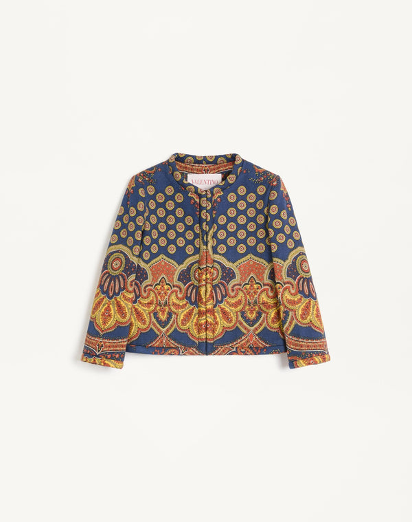 Giacca In Gabardine Paisley Medaglioni Voyage Imaginaire 