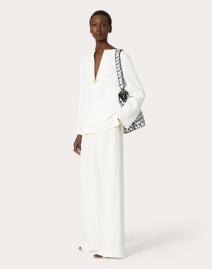 Pantaloni In Cady Couture 