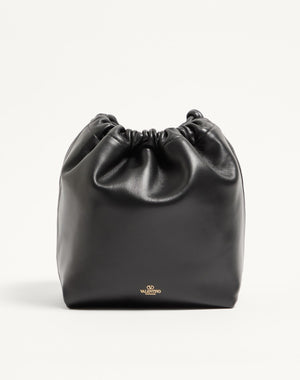BORSA A SACCHETTO VLOGO POUF IN NAPPA
