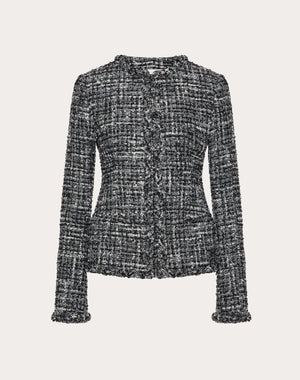 Giacca In Tweed Melange 