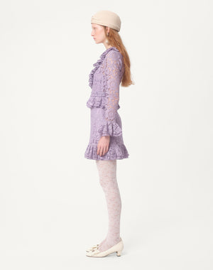 Abito Corto In Heavy Lace
