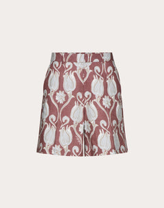 Bermuda In Lino Con Stampa Metamorphos Tulips