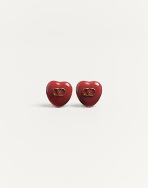 Orecchini Coeur Royal In Metallo E Smalto