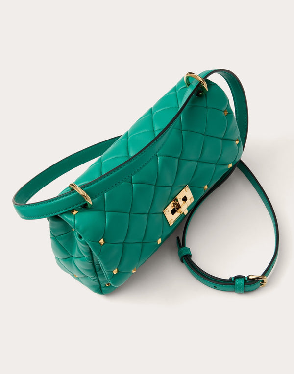 Borsa Valentino Garavani Rockstud Spike In Nappa Patchwork 