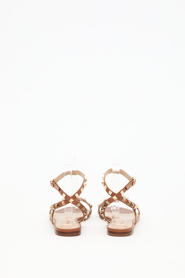 SANDALO ROCKSTUD IN VITELLO
