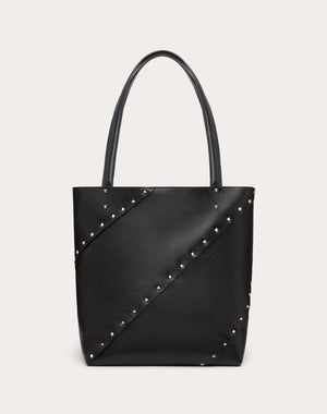 Borsa Shopping Valentino Garavani Valentino Garavani Rockstud Wispy In Vitello 