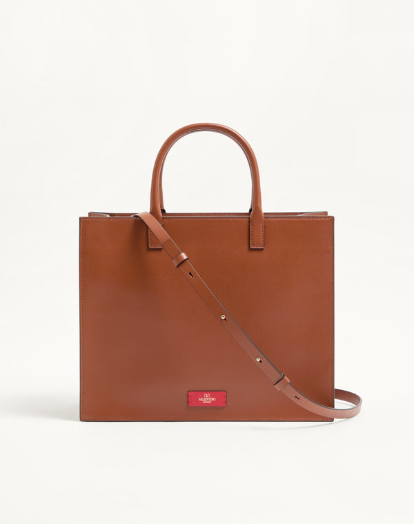 BORSA SHOPPING VLOGO WALK IN VITELLO