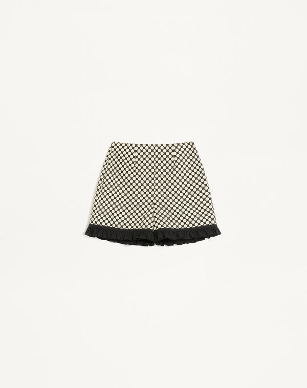Shorts In Popeline Stampa Plus De Pois