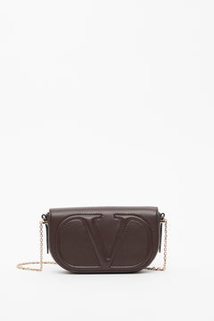 POUCH CON CATENA VLOGO WALK IN NAPPA