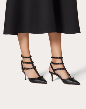 Décolleté Rockstud Con Cinturini E Borchie In Tono 65Mm