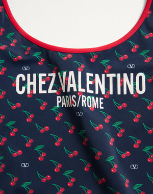 Costume Da Bagno In Lycra Stampa Cherryfic