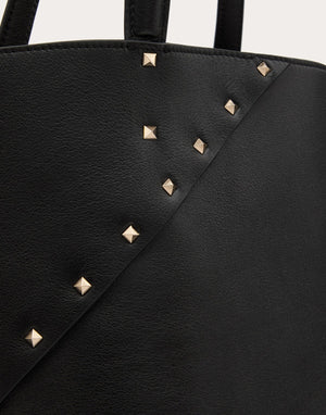 Borsa Shopping Valentino Garavani Valentino Garavani Rockstud Wispy In Vitello 