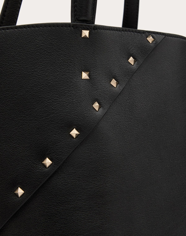 Borsa Shopping Valentino Garavani Valentino Garavani Rockstud Wispy In Vitello 