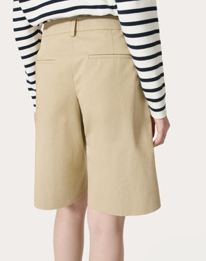 Bermuda In Diagonal Cotton Linen 