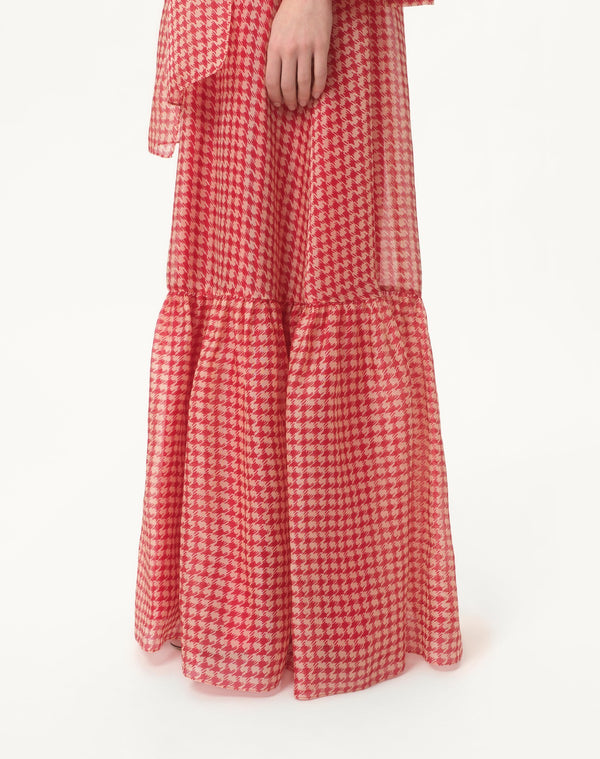 Abito Da Sera In Organza Vichy Opticool 