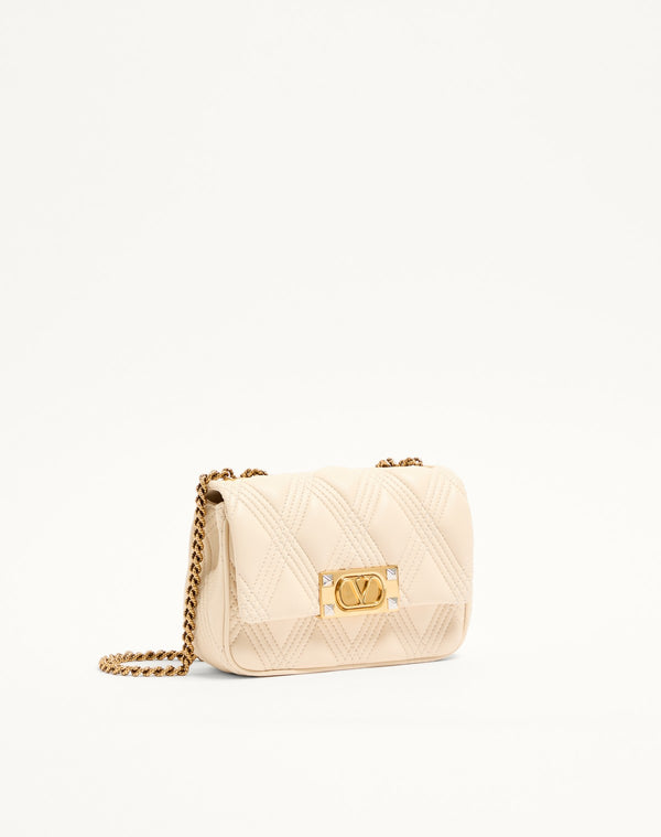 Borsa A Spalla Piccola Valentino Garavani Quiltie 67 In Nappa Trapuntata
