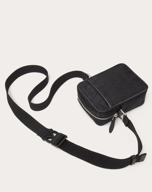 Borsa A Tracolla Piccola Black Iconographe In Nylon