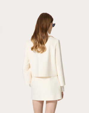 Giacca In Crepe Couture 