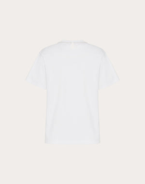T-Shirt In Jersey Cotton Ricamata