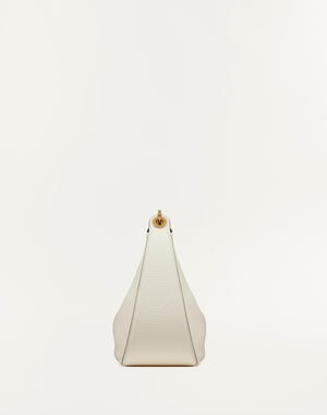 Hobo Piccola Vlogo Moon Bag In Vitello Granato Con Catena