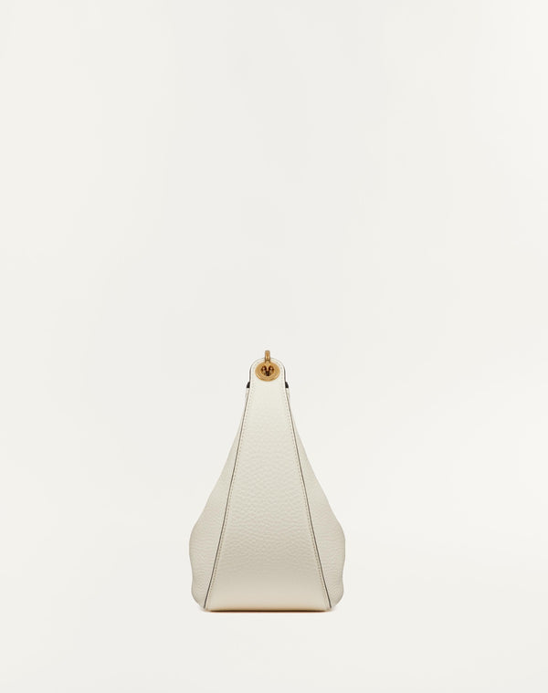 Hobo Piccola Vlogo Moon Bag In Vitello Granato Con Catena