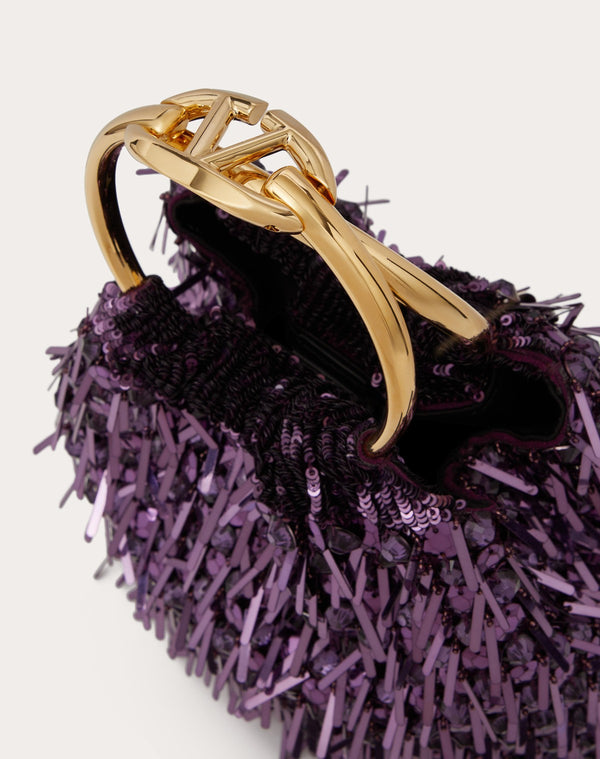 Borsa Piccola A Secchiello Carry Secrets Ricamata