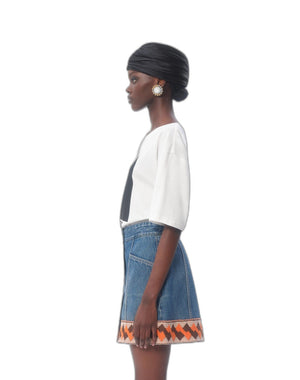 T-Shirt In Jersey Cotton Con Stampa Chez Valentino