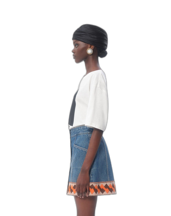 T-Shirt In Jersey Cotton Con Stampa Chez Valentino