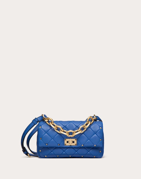 Borsa Valentino Garavani Rockstud Spike In Nappa Patchwork 