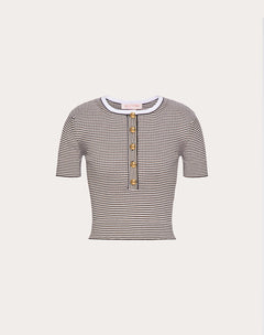 Maglia In Cotone E Lurex