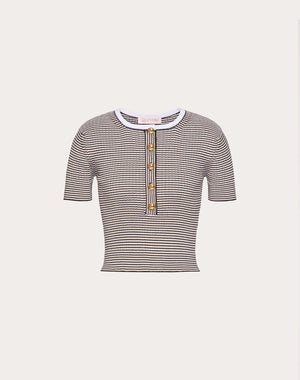 Maglia In Cotone E Lurex 