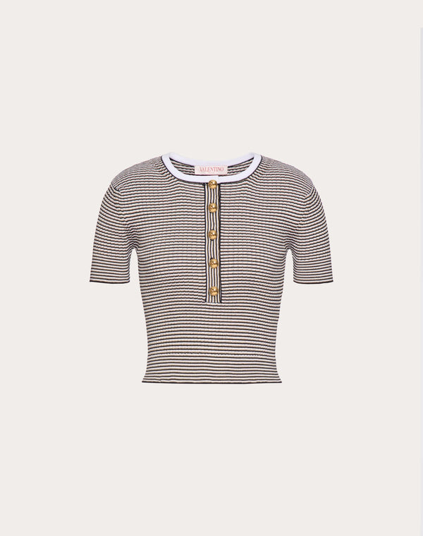 Maglia In Cotone E Lurex 