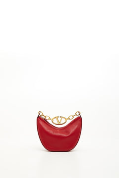 Mini Hobo Vlogo Moon Bag In Nappa Con Catena