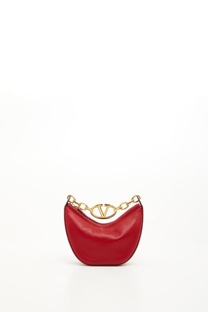 Mini Hobo Vlogo Moon Bag In Nappa Con Catena