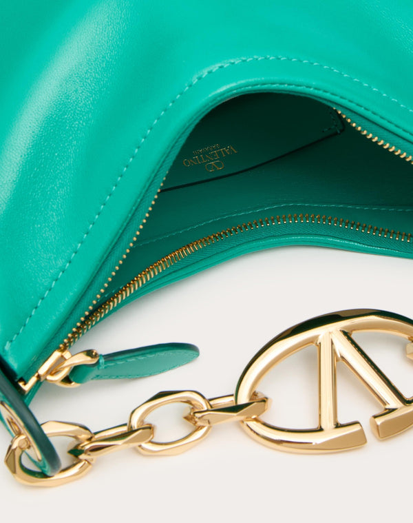 Mini Hobo Vlogo Moon Bag In Nappa Con Catena