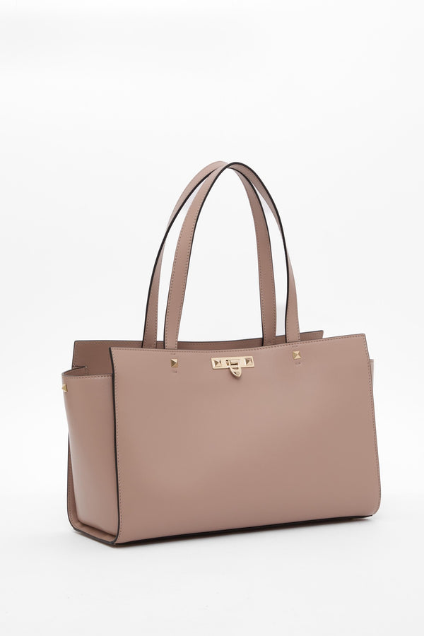 BORSA GRANDE ROCKSTUD FIERCE IN VITELLO
