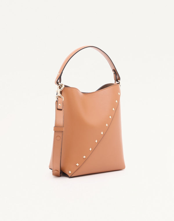 BORSA A SECCHIELLO VALENTINO GARAVANI ROCKSTUD WISPY IN VITELLO