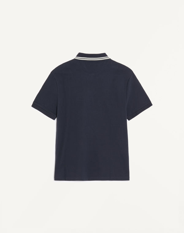 Polo In Piquet Di Cotone Con Ricamo Maison Valentino