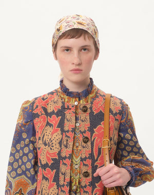 Abito midi in Mussola di Cotone stampato