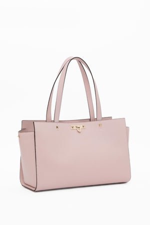 BORSA GRANDE ROCKSTUD FIERCE IN VITELLO GRANATO 