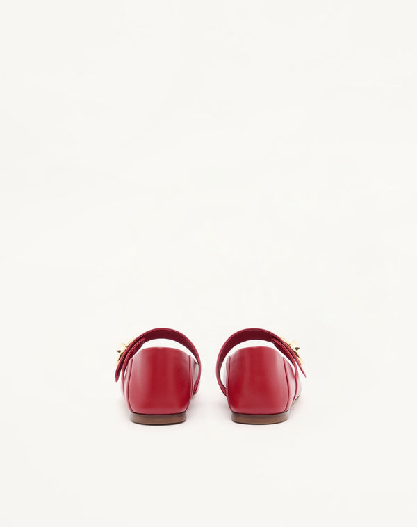 Ballerina Mary-Jane Vlogo Locker In Vitello