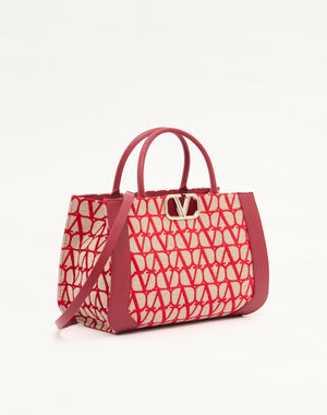Borsa Media A Mano Vlogo Signature Toile Iconographe