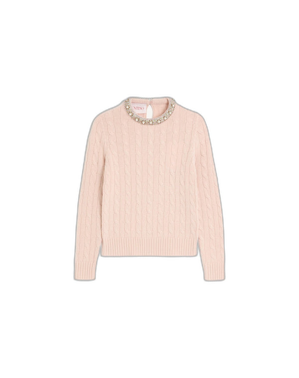 Maglia in Lana ricamata