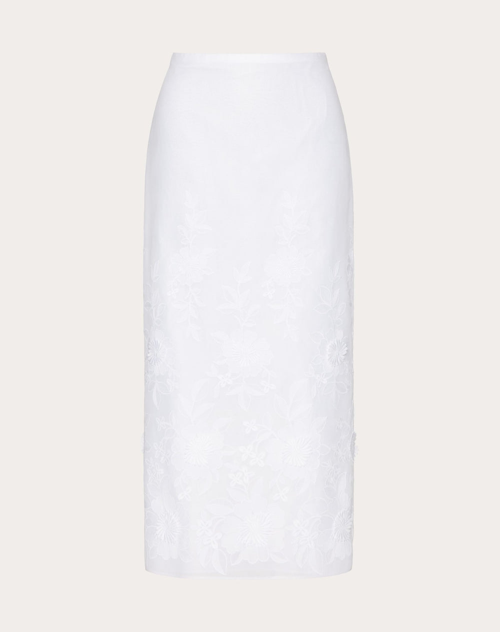 Gonna Midi In Camellia Organdis 