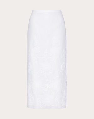 Gonna Midi In Camellia Organdis 