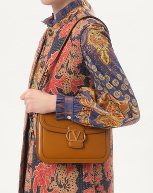 Abito midi in Mussola di Cotone stampato