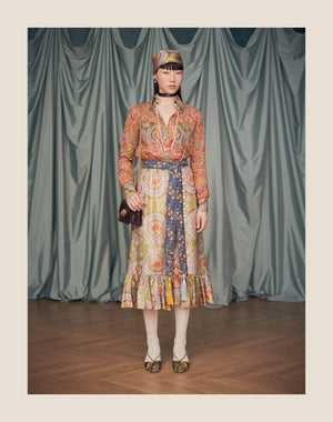 Camicia In Mussola Cachemire Voyage Imaginaire 