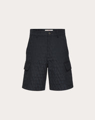Bermuda In Cotone Con Motivo Toile Iconographe