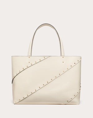 Borsa Shopping Valentino Garavani Valentino Garavani Rockstud Wispy In Vitello 